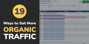 Increase organic traffic